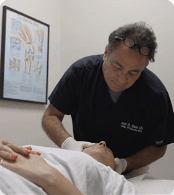 man receiving physical therapy